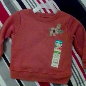 Baby girl size 6-9 mo flower sweatshirt by Garanimals